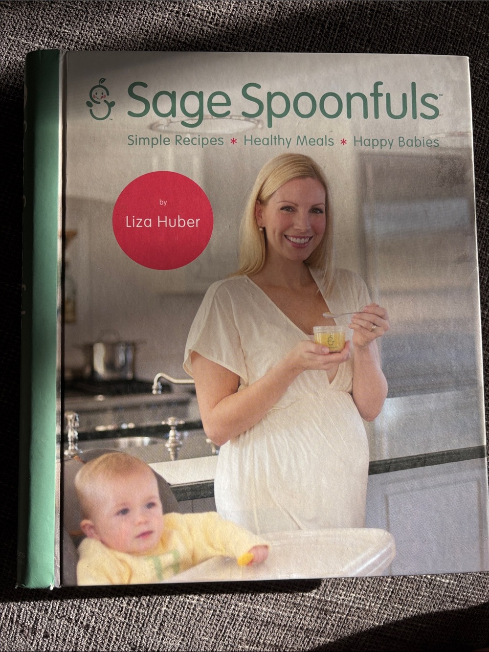 Sage Spoonfuls Cookbook by Liza Huber - Green & White Cover